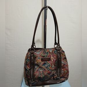 Rosetti Brown Paisley Women's Bag